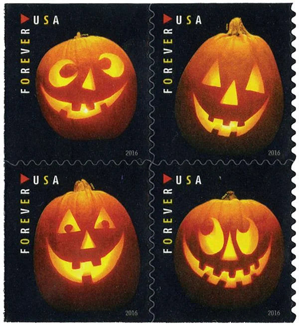 Jack-O -Lanterns Forever Stamps