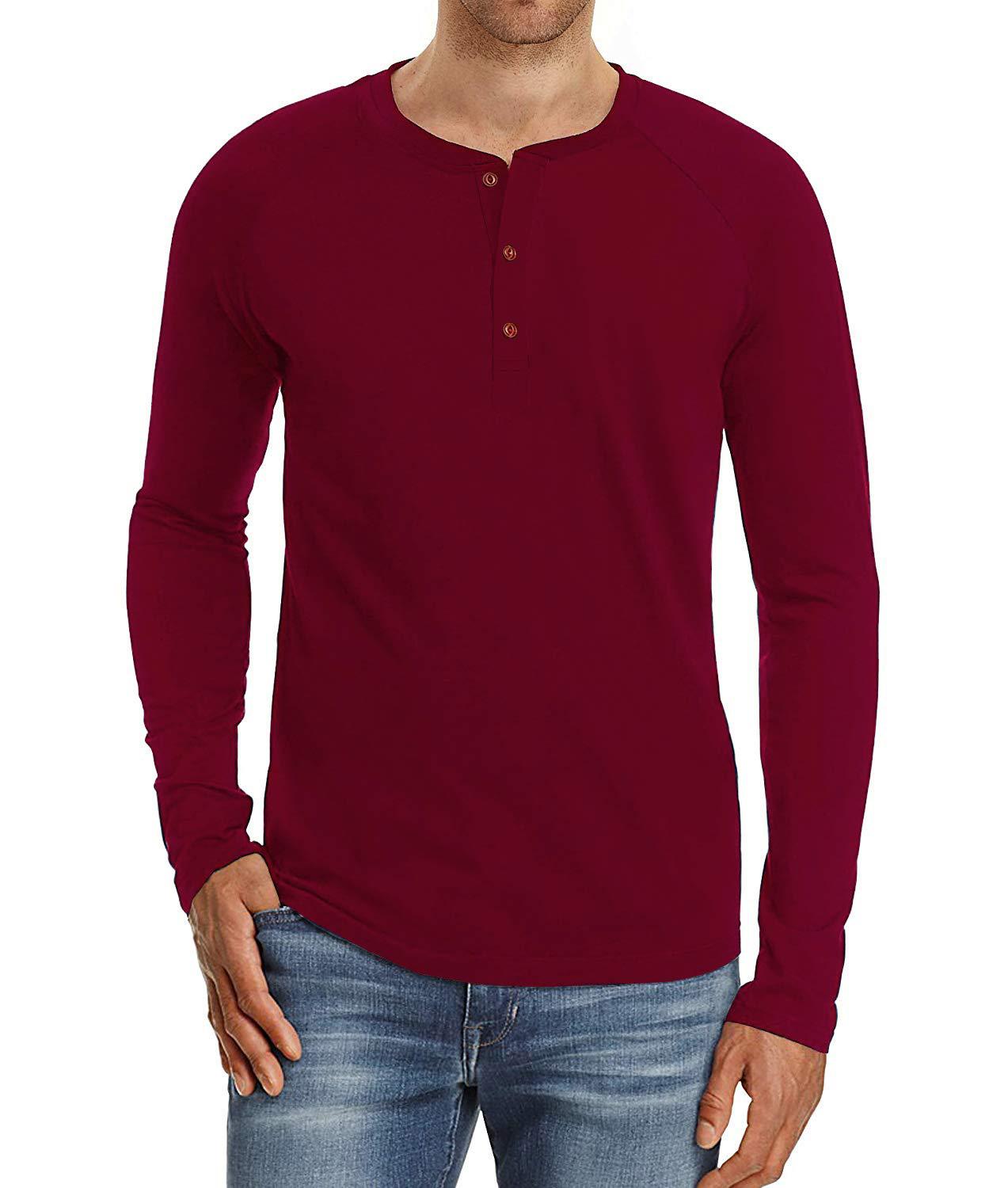 2021 new autumn and winter men's long-sleeved shirts pullovers men's bottoming shirts men's clothes