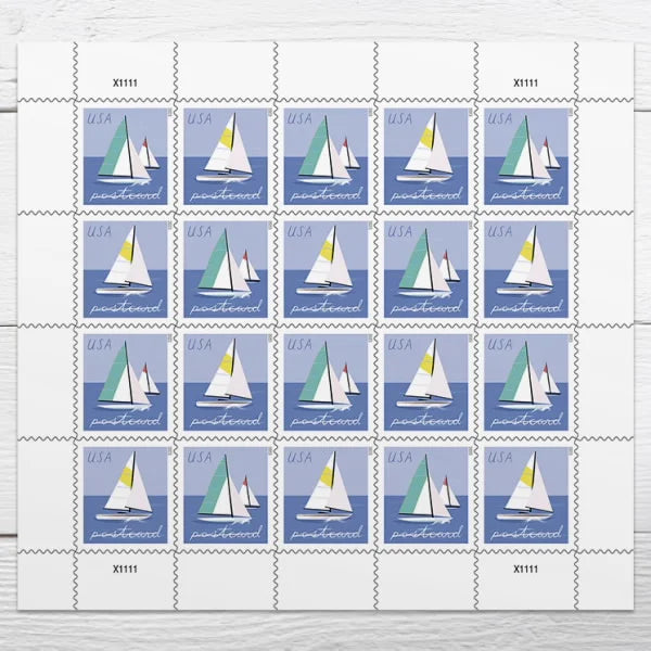 Sailboats Postcard Forever Stamps