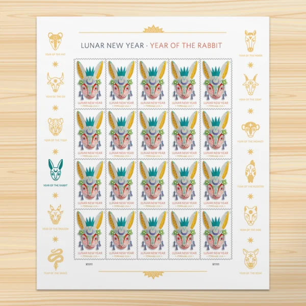 Lunar New Year: Year of the Rabbit Forever Stamps
