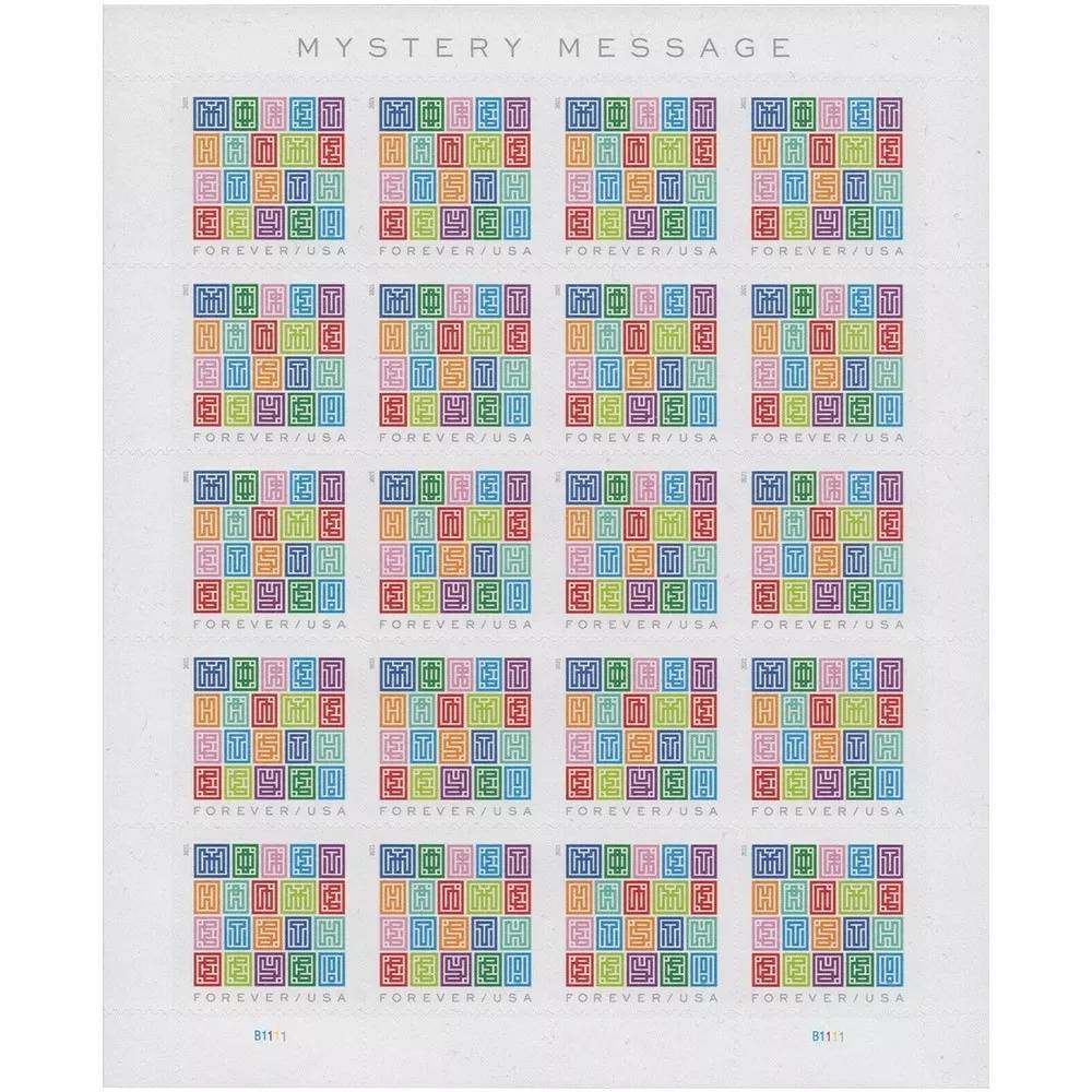 Mystery Message Forever Stamps