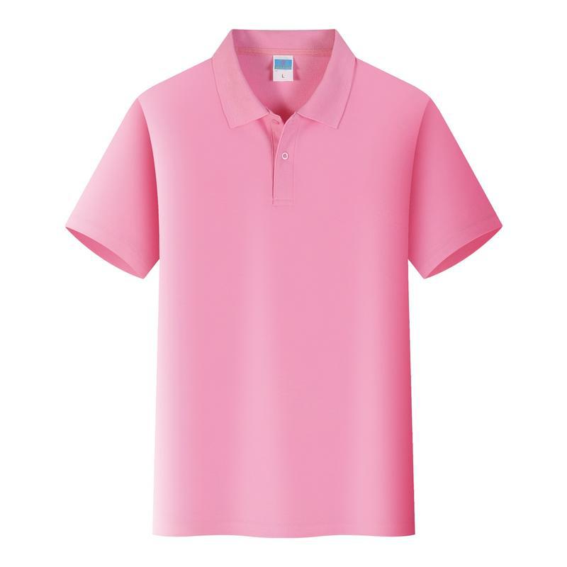 Mens Business Casual Tops Turndown Collar Short Sleeve Cotton Polo Shirt