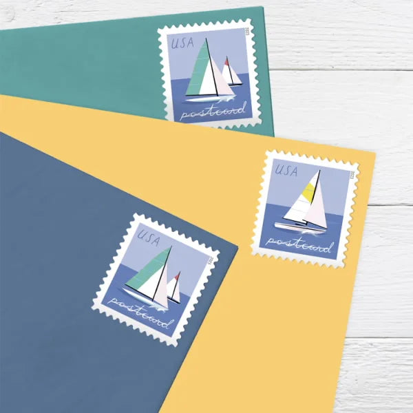 Sailboats Postcard Forever Stamps