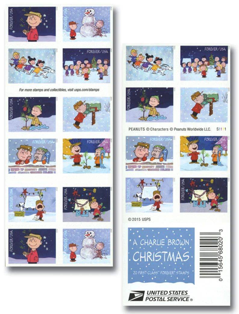 A Charlie Brown Christmas Forever Stamps
