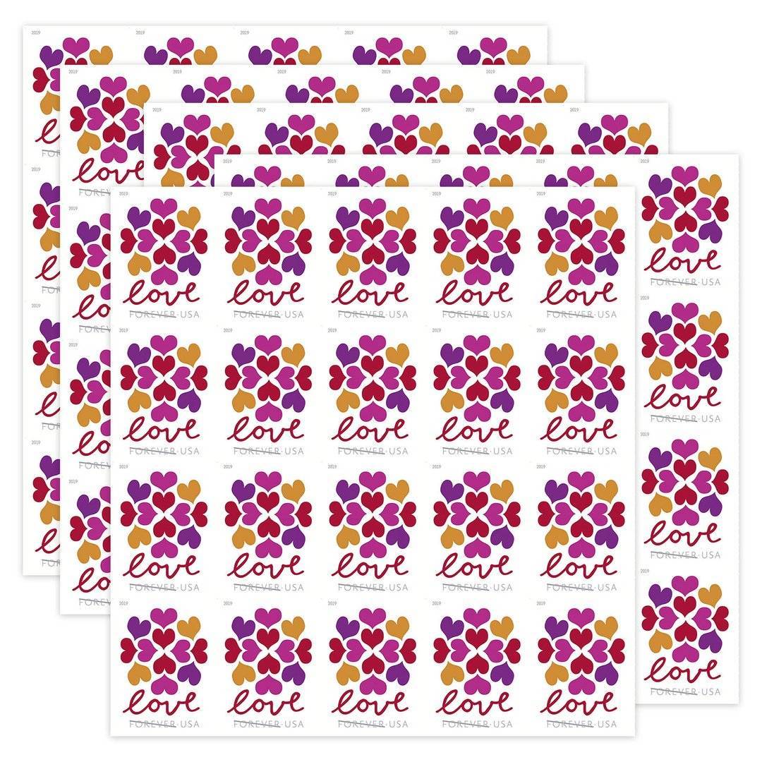 Hearts Blossom Forever Stamps