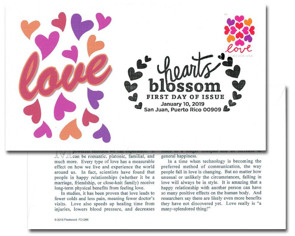 Hearts Blossom Forever Stamps