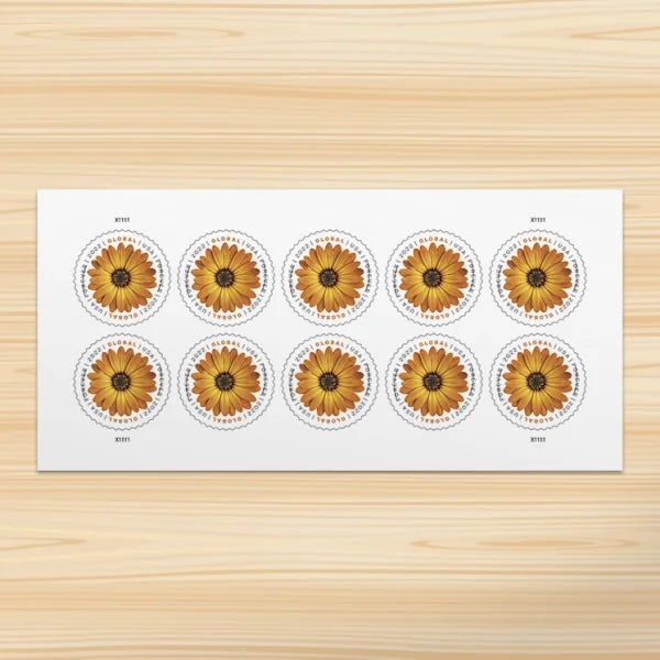 Global: African Daisy Forever Stamps