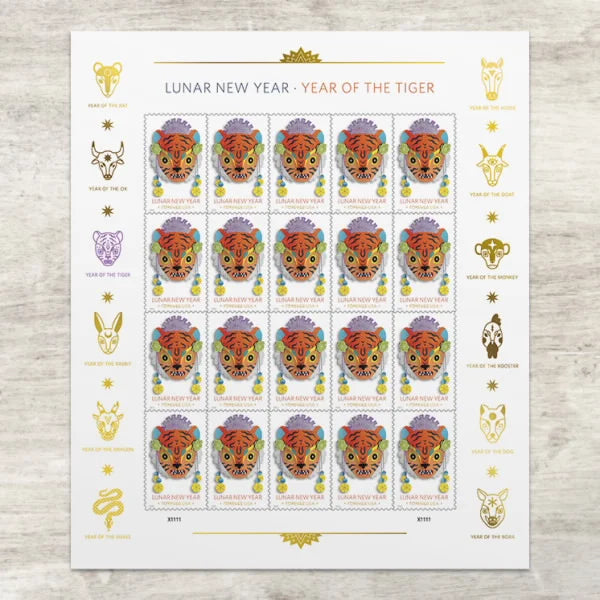 Lunar New Year: Year of the Tiger Forever Stamps