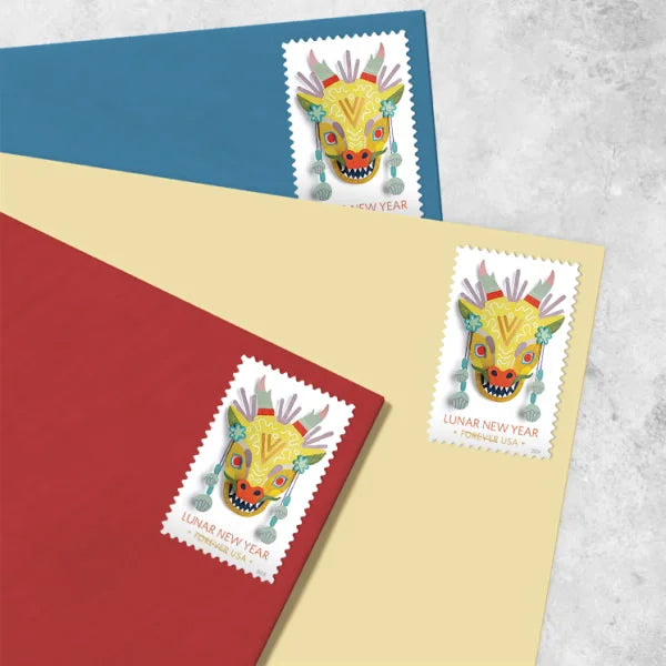 Lunar New Year: Year of the Dragon Forever Stamps