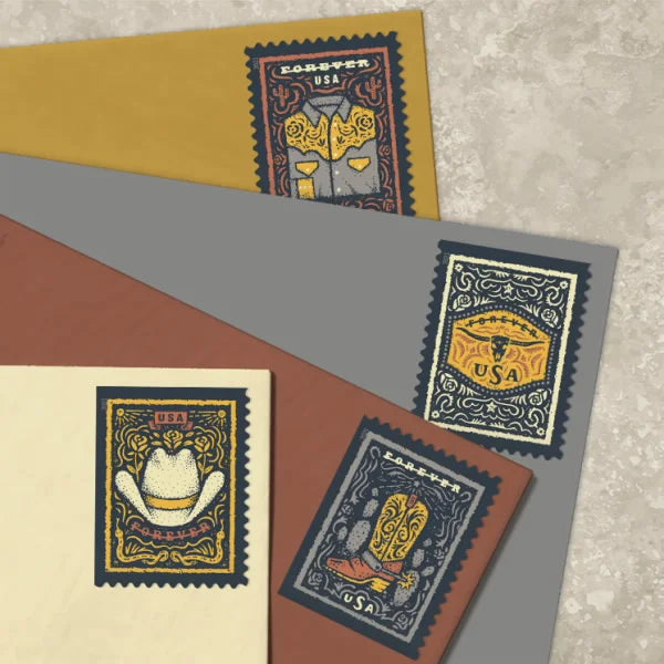 Western Wear Forever Stamps