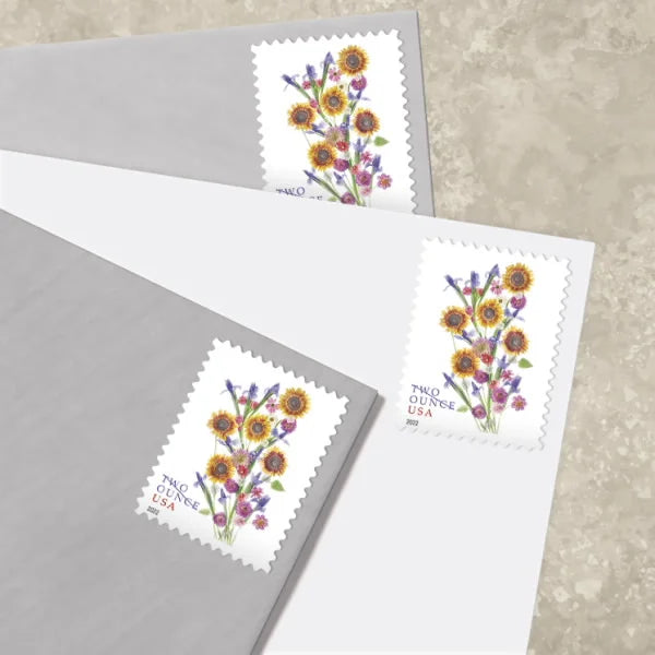 Sunflower Bouquet Forever Stamps Two Ounce