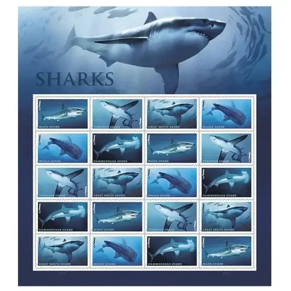 SHARKS 2017 Forever Stamps
