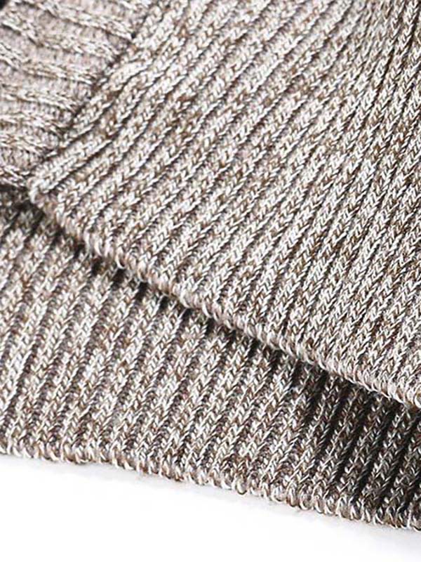 Winter Knitted Woolen Blending Thick Polar Fleece Lining Sweater Cardigans for Men