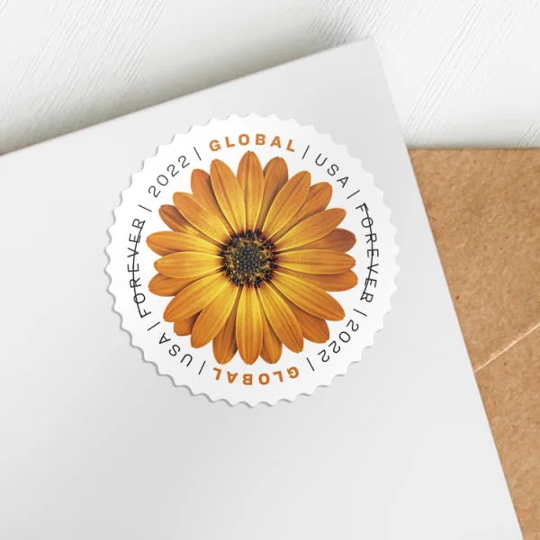 Global: African Daisy Forever Stamps