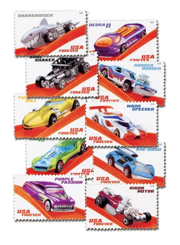 Hot Wheels Forever Stamps