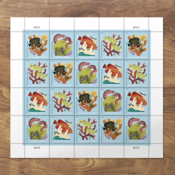Coral Reefs Postcard Forever Stamps