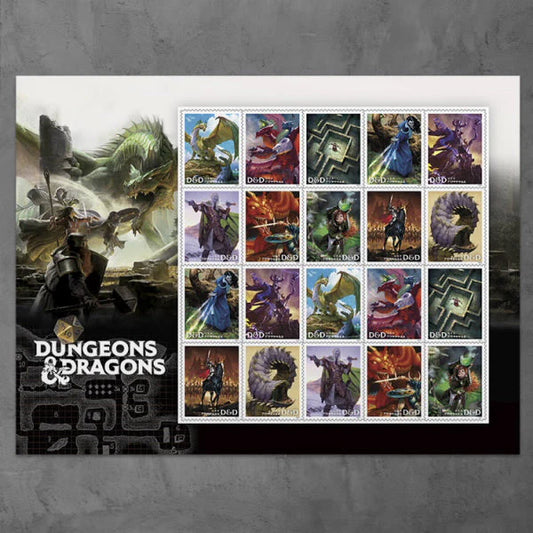 2024 Dungeons   Dragons Stamps Forever First Class Postage Stamps