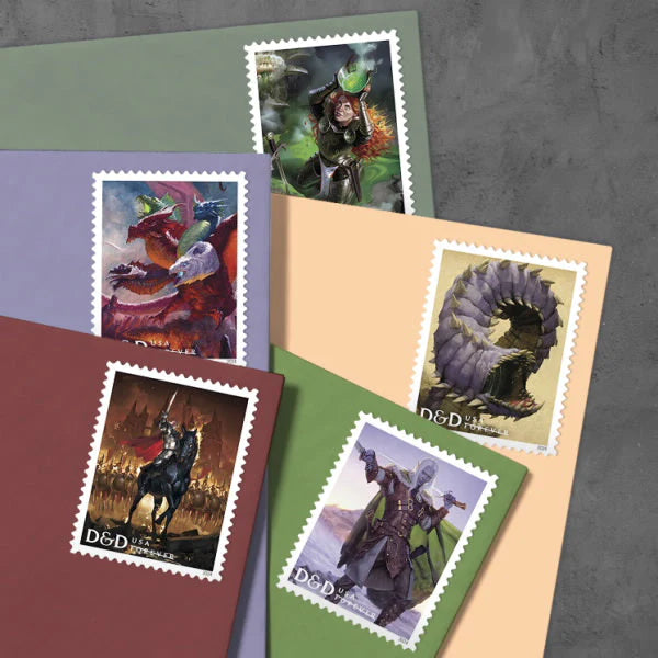 2024 Dungeons   Dragons Stamps Forever First Class Postage Stamps