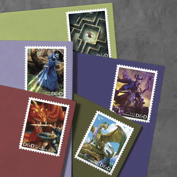 2024 Dungeons   Dragons Stamps Forever First Class Postage Stamps