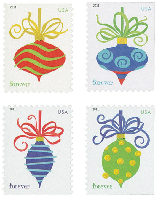 Holiday Baubles 2011 Forever Stamps