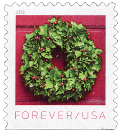 Holiday Wreaths Forever Stamps